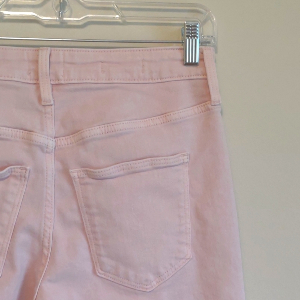 Universal Thread jeans Size 2/26 pastel pink high rise slim straight button-fly - Picture 6 of 9